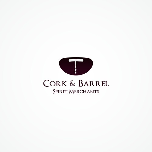 Create a brand package for an upscale liquor store The Cork & Barrel