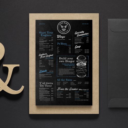 Menu for Southern Style Restaurant