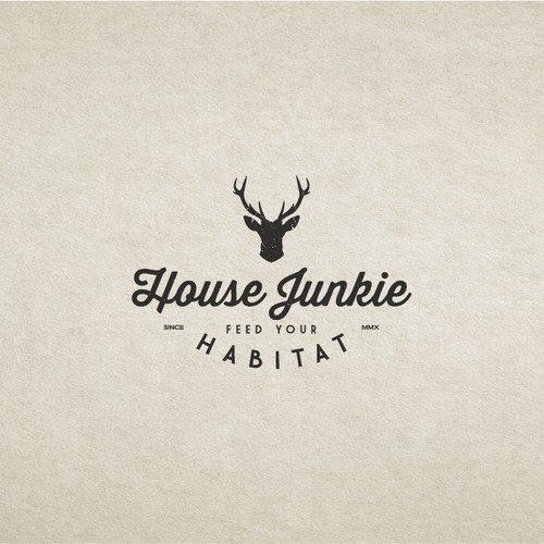 Create a hipster, cool typographic logo with an edgy feel
