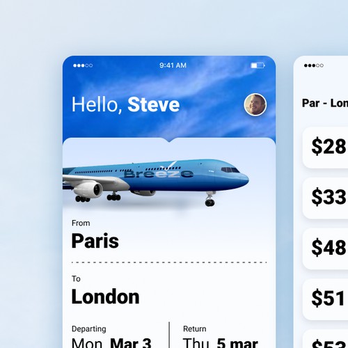 App for Breeze airline