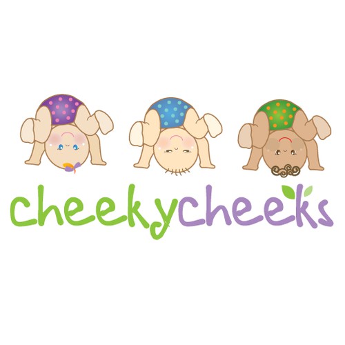 Logo for "Cheeky Cheeks" - Cloth Diaper & Baby Products