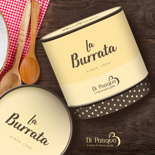 Packaging Design for Famous Fresh Italian Cheese Brand 'La Buratta' ~ Since 1956.