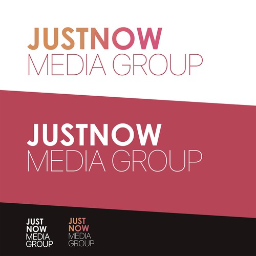 JUSTNOW logo concept
