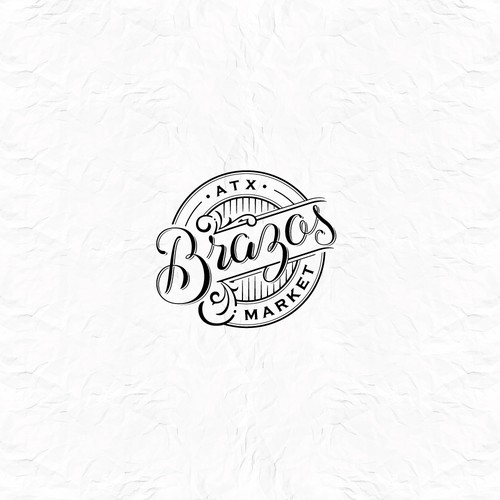 Natural Vintage Logo Design for Boutique Shop