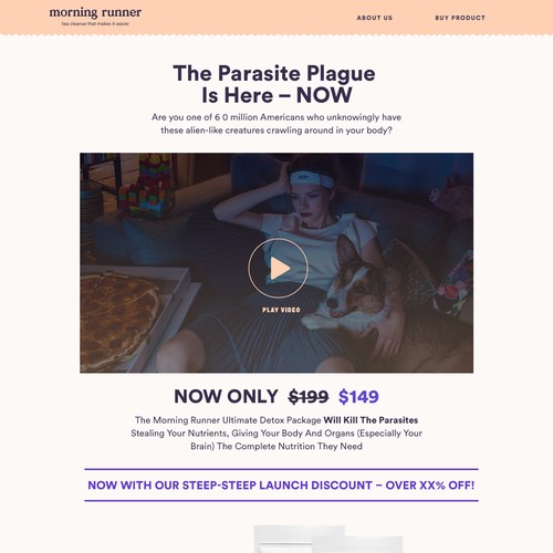 Morning Runner Landing pages