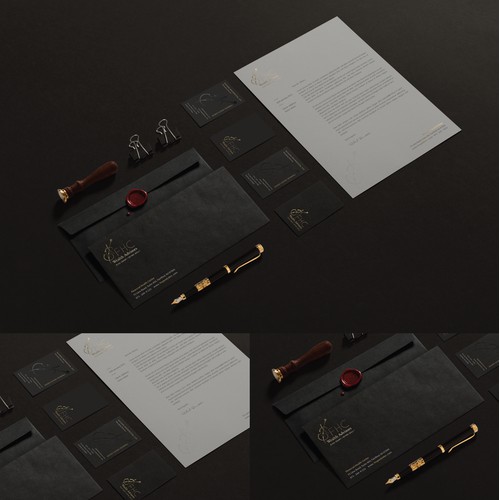 Stationery design_Letterpress+Gold foil