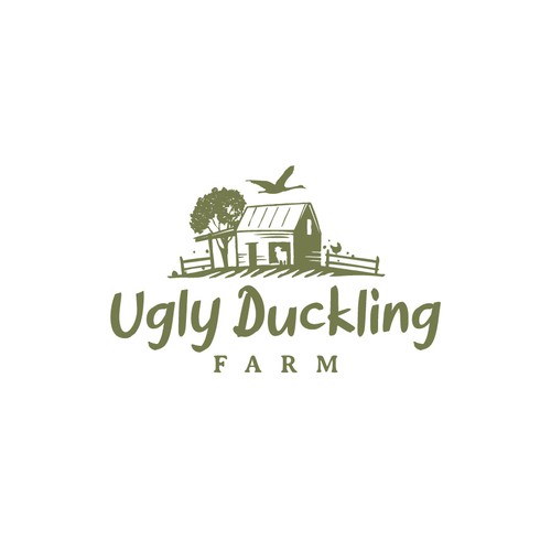 Eye-catching FUN farm house logo design