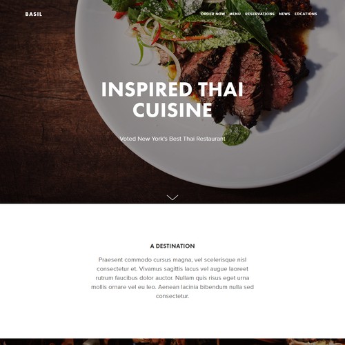 Basil Squarespace Restaurant Websites 