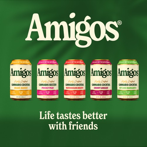 Amigos THC Infused Beverages Cans