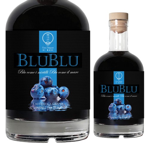 Blueberry grappa from Fiumicino