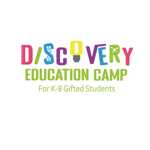 Logo concept for education camp
