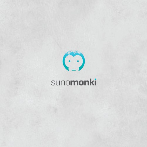 logo for sunomonki   staffing company; like the snow monkeys