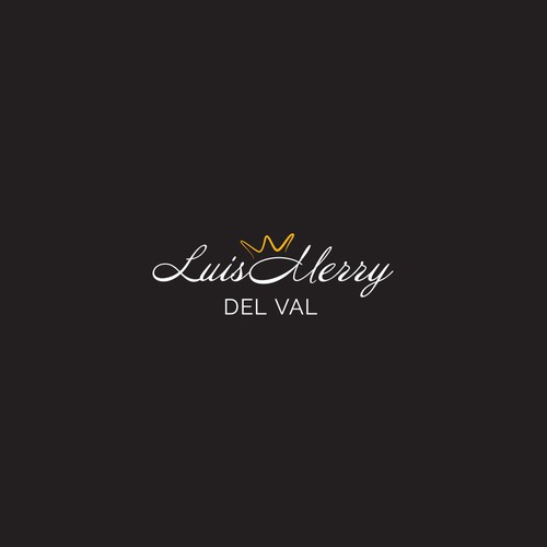 Luxury logo design with the idea of a crown that doubles as a ring