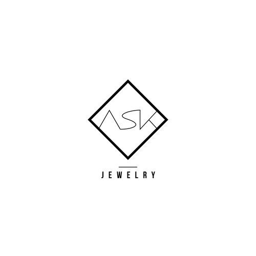 Simple & Elegant Diamond Shape Logo