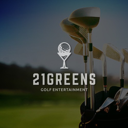 21 Greens Golf Logo Design