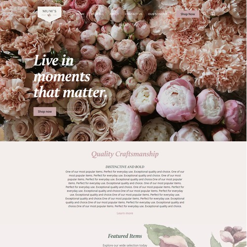 SQUARE ONLINE STORE | Design for Mums Floral