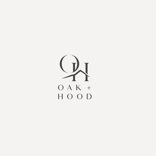 Oak + Hood logo design