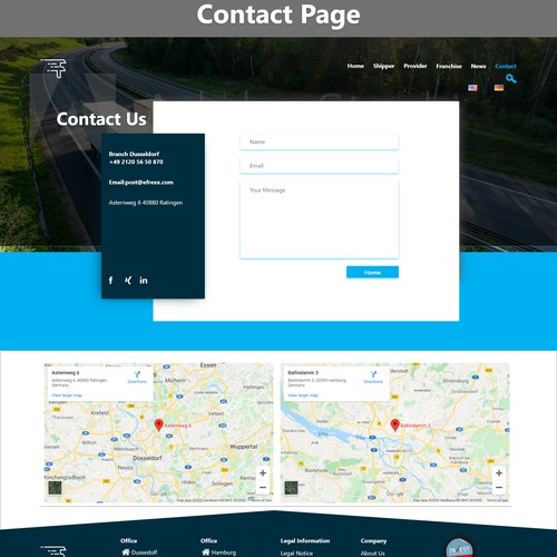 shipper - franchise page