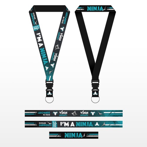 Support Ninja lanyard design