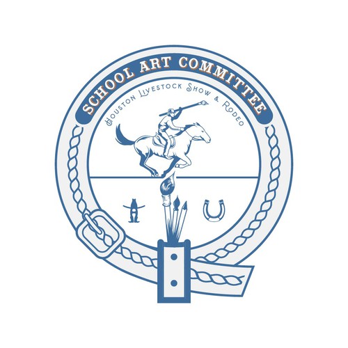 logo for art school committee of the Houston Livestock Show & Rodeo