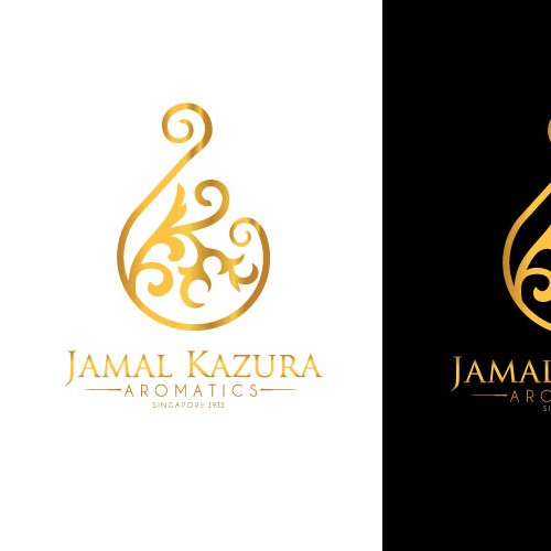 Create the next logo for Jamal Kazura Aromatics