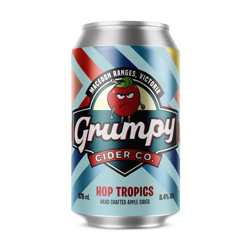 Label design for Grumpy Cider co.
