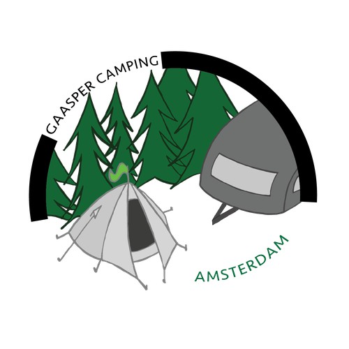 Logo concept for camping website