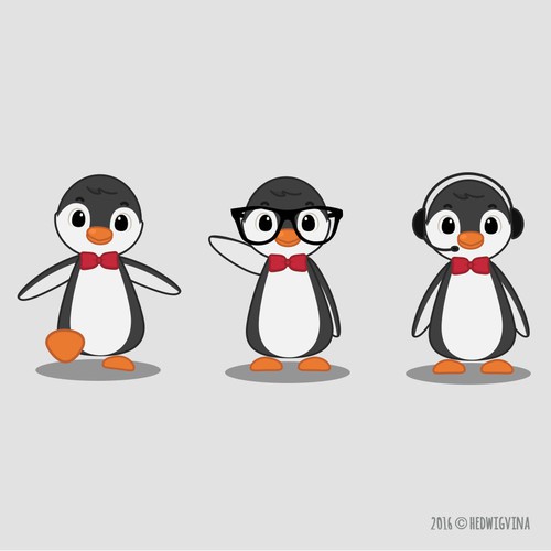 Penguin for RIO Mascot Design