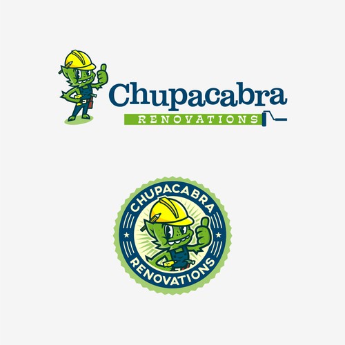 Playful Chupacabra logo design