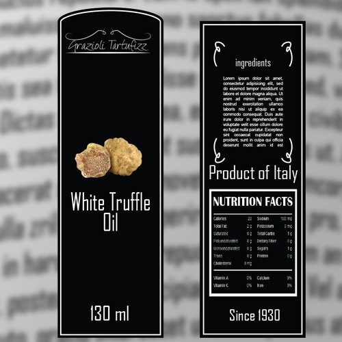 New brand and labels for truffle products