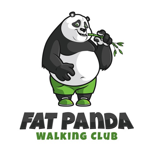 Fun and cool logo for fat panda