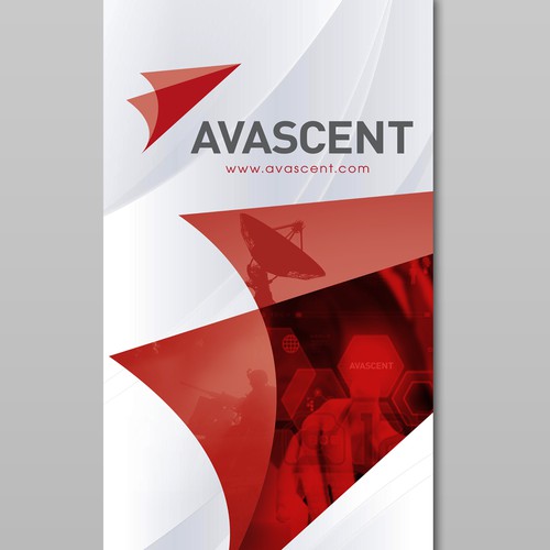 Stand-up banner for use at trade shows for Avascent.