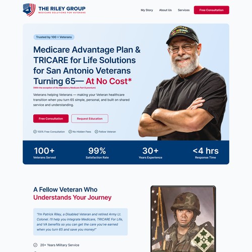 Veteran Medical Consultation WiX Studio Design