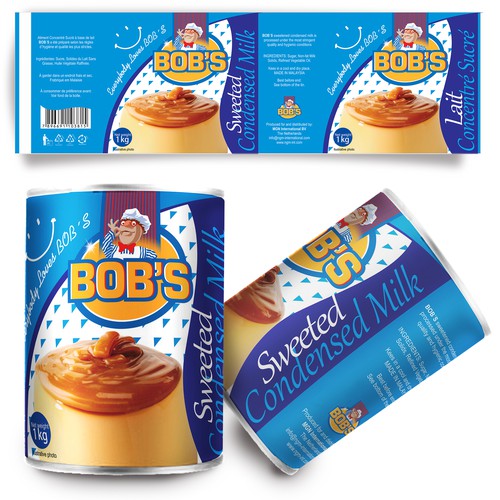 Bob's Sweetened and Condensed Milk needs a new look.
