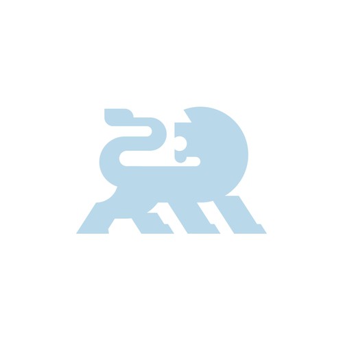 Strong, minimalist lion logo