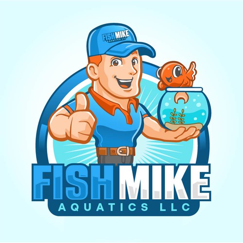 Fun mascot logo design for Aquatics