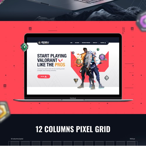 Bold web page design