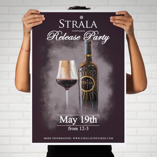 Wine Release Party flyer design