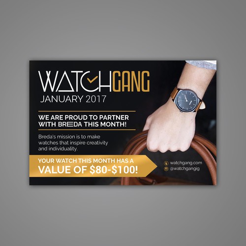 WatchGang postcard Front