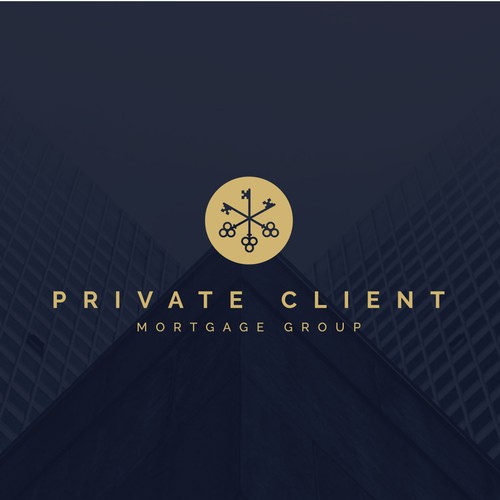 Clean and luxurious WINNER logo for mortgage lending company