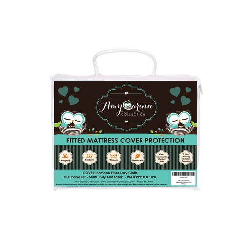 Amy Carinn Collection infant bedding package design.