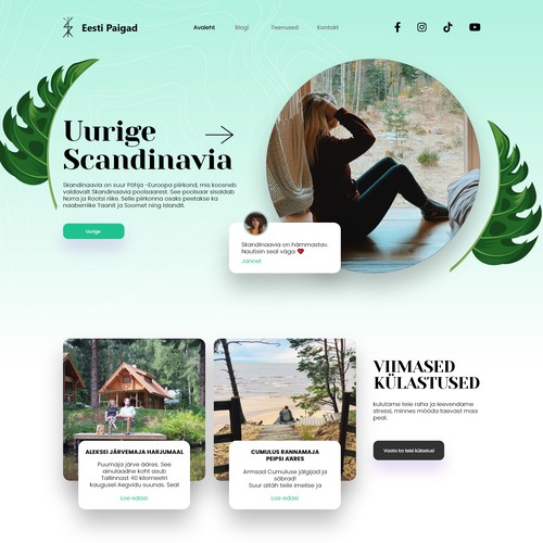 travel destination website