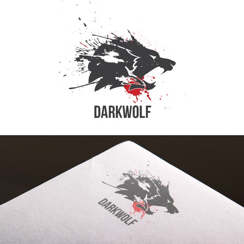 Brand logo concept for Dark Wolf