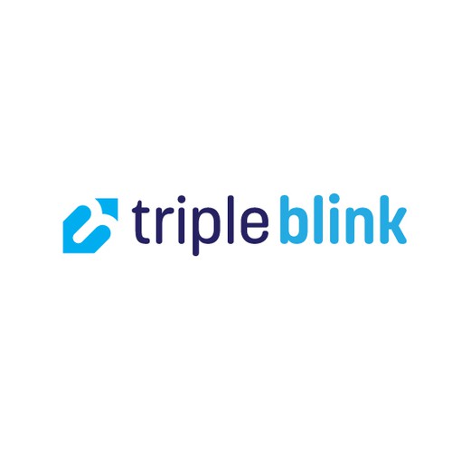 Logo concept for Triple Blink Media.