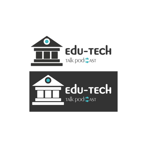 Classic, masculine logo for Edu-Tech Talk Podcast