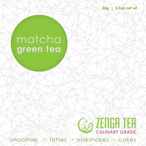 Create beautiful product labels for Zenga Tea