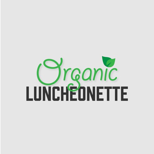 Fresh logo design for an organic food and drink service