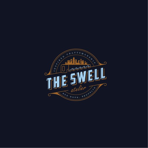 Classic and crafty logo for The Swell Atelier