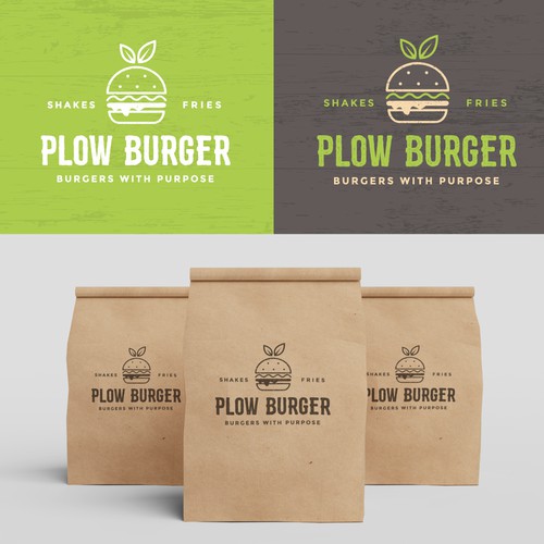 Plow burger logo