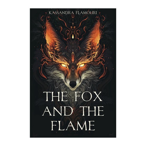 The Fox and the Flame Fantasy Book Cover Design